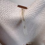 Free People Puff Sleeve Knit Button Front Sweater Cardigan Cream Babydoll Photo 3