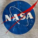 Women’s Large Nasa Hooded Sweatshirt Gray Photo 1