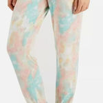 Jenni  Women's XS Smocked-Waist Lounge Pajama Pants Multi‎ Tie Dye Colorful Comfy Photo 0