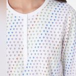 Roller Rabbit Pajamas Disco Rainbow Hearts long sleeve Henley button down top Photo 1