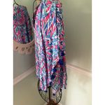 Lilly Pulitzer  Sydney Caftan Printed Blouse Top Kimono Beach L/XL Vacation Photo 4