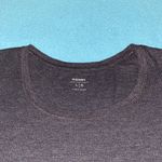 Old Navy thermal crewneck pullover long sleeve layering top charcoal gray size L Photo 3