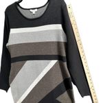 Katherine Barclay Dress Womens Large Knit Sweater Geometric Striped Career NWT Photo 8