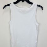 Madewell Regenerative Cotton Essential High Neck Tank Top White XXS NWT Photo 9