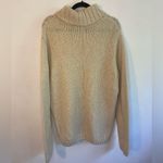 River Island NWOT  beige cable knit turtleneck sweater size XL Photo 3