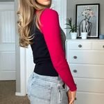 Banana Republic Pink Grey & blue long sleeve wool knit - so soft! Photo 6