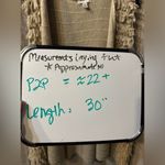 Cato  tiered fringe sweater vest cream color size XL Photo 1