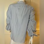Ralph Lauren Lauren , Navy/white Stripe Blouse w/Puffy Sleeves, Women’s XL NWT Photo 6
