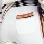 Faherty Womens Organic Cotton Cashmere Blend Ivory Surf Stripe Joggers NWT - M Photo 1