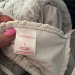 Xhilaration WHITE MACRAME TRIANGLE BIKINI TOP Photo 9