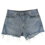 Levi's Western Fit Jean Denim Cut Off Shorts Stretch Men's 36 Women's Size 12 Photo 1