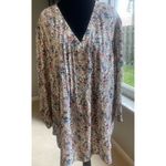 Rose + Olive 2X Floral Botanical V-Neck Pintuck 3/4 Sleeve Popover Cottage Photo 6