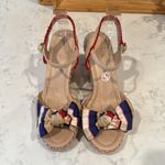 Kate Spade New York Jane Wedge Sandals Hamptons garden party preppy size 8.5 Photo 7