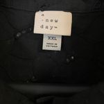 A New Day Black Eyelet Crop Top button up 100% cotton plus size XXL Photo 2