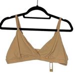 SKIMS NWT Everybody Triangle Bralette Ochre Bra Women's Nude Beige Size 2X Photo 0