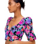 ZARA Floral Print Crop Top Photo 6
