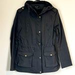 Women's Charcoal Eden Society Holly Contrast Hood Cargo Utility Jacket Photo 1