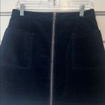 1. State navy blue corduroy Mini Skirt with zip front size 4. Photo 4