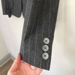 Banana Republic Blazer Jacket Wool Cashmere Grey Stripe Lined Women’s Size 6 Photo 4