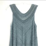 Free People Rhiannon Open Knit Crochet Sleeveless Sweater Tunic Top Linen Small Photo 8