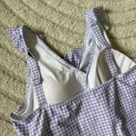 Kindred Bravely Ruffle Wrap One Piece Swimsuit Blue Stripe Maternity Nursing 1X Purple Size undefined Photo 4