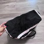Victoria's Secret Victoria’s Secret Duffle Bag Pink Black Stripe Travel Dance weekender Overnight Photo 3
