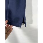 Alfred Dunner Women's 3/4 Sleeve Embellished Square Neck Top Navy Blue Sz L Photo 2