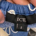 ICE embroidered shift dress Blue Size 2 Photo 7