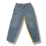 MOTHER SNACKS Utility High Waisted Twizzy Ankle Carpenter Barrel Jeans 32 Blue Photo 3