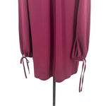 Amanda Uprichard  Vittoria Shift Dress Long Sleeve Purple‎ Burgundy Size Small Photo 4