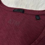 ATM Tee Womens Size Medium Metallic Basics Casual Glam Grunge Autumn Fall Chic Photo 3