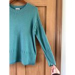 Zaket & Plover Pearl Stitch Wool Blend Knit Sweater in Lagoon Blue Women’s Small Photo 4