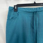 Grey's Anatomy women's teal elastic drawstring pocket straight scrubs pants M Photo 1