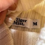Tiger Mist Cream Ribbed Turtleneck Sweater Dress 064-D Photo 1
