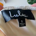 Lulus  Jacqueline Champagne Floral Embroidered‎ Backless Midi Dress SIZE SMALL Photo 8