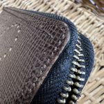 Orla Kiely Punched Stem Brown Leather‎ wallet Photo 11