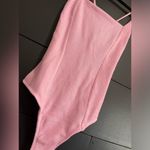 Blue Blush  Soft Ribbed One Piece Bodysuit Adjustable Straps Tank Top Sz S NWOT Photo 2