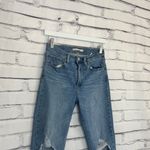Levi's Levi’s 724 High Rise Straight Crop Distressed Jeans Women’s 27 Light Wash Denim Photo 2