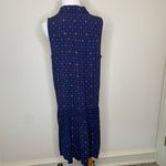 Gap  Blue Diamond Print Sleeveless Shirt Dress Sz Small Photo 1