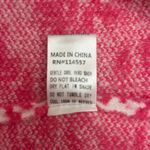 THML Sz M Pink White Floral Funnel Neck Sweater Cozy Colorful Feminine Photo 5