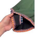 Platinum Swimwear PilyQ Olive Crochet Trim One Piece Small Trendy Vacation Green Photo 1