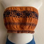 American Eagle 🆕 AE Rust Embroidered Crop Tube Top XL🆕 Photo 5