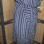 Loft Navy & White Striped Shortie Romper Photo 2