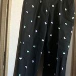 Classic Elements Black  Pants with Colorful Embroidered butterflies 12 Photo 0