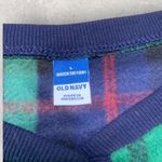 Old Navy Sleep One Piece Women’s Large Fleece Blackwatch Plaid Pajamas Romper Photo 5