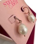Stella & Dot NWT / NIB  Pearl Huggies Earrings Photo 4