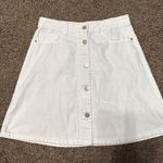 Noisy May White Jean Skirt Photo 0
