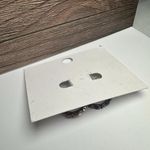 Loft Multi Color Rhinestone Gunmetal Tone Pierced Hoop Earrings NWT Photo 8