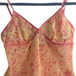 Womens Pajamas Size Medium Pink Floral Pant Camisole Robe Sheer Romantic Love Photo 7