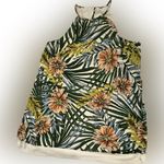 The Vanity Room Floral Halter Neck Top - Green and Orange Size XL Photo 1